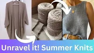 Thrifted Summer Sweaters for Yarn 🧶🧶🧶