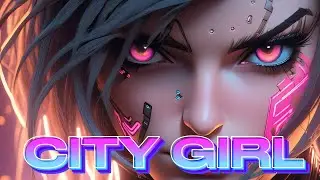 CITY GIRL - 80's Synthwave music ~ Synthpop chillwave