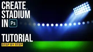 How to Create Stadium Illustration in Photoshop - Step By Step Tutorial