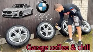 Тусовка в гараже с семьёй. Помыли машину и BBS диски на продажу. Audi A3 1.8T