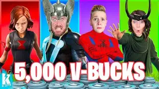 Hide and Seek for 5,000 V-BUCKS (Family Fortnite Battle)
