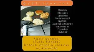 Kaşık dökmesi Tarifi | Tuzlu Pankek | Kahvaltılık kaşık dökmesi