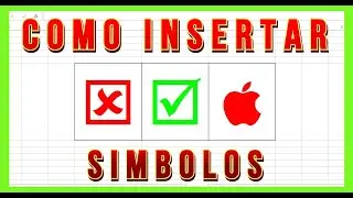 ✅Como insertar simbolos en Excel