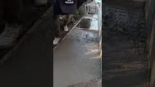 Брашированная отмостка  - дорожка своими руками ... Всё этапы в коротком видео...