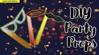 diy party props | diy party props photbooth | photobooth ideas | diy new year props | new year props