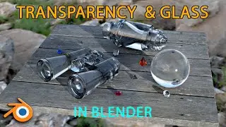 Using transparency and glass in Blender