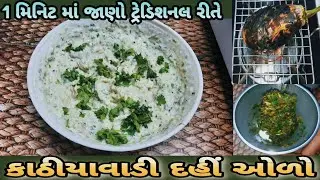 ટ્રેડીશનલ કાઠીયાવાડી દહીં ઓળો | kathiyawadi dahi oro | dahi oro recipe gujarati/Dahi baingan bharata