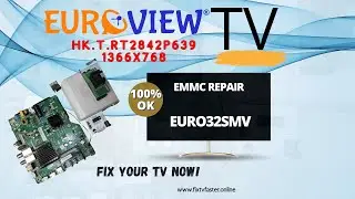 HK.T.RT2842P639 Euroview EURO32SMV hd panel EMMC repair ok.