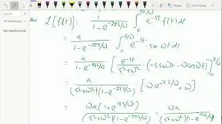 Laplace transform : - ( Periodic functions ; Solving problems ) - 22.