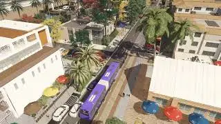 A short bus ride along the beach line, I hope you enjoy it. (CitiesSkylines)