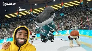 SLAPPING KIDS ONLINE USING MASCOTS! NHL THREES GAMEPLAY