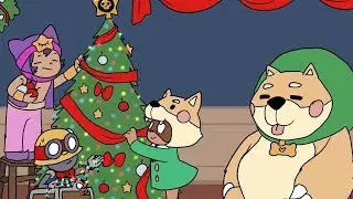 NITA SHIBA, CARL & SANDY VS CROW, FRANK & MORTIS -BRAWL STARS ANIMATION