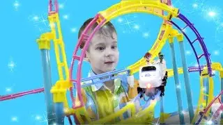 Большая железная дорога вихрь Игрушки для мальчиков Видео про поезда для детей
