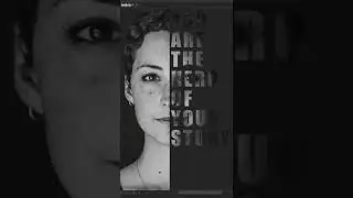 Simple Text Portrait Poster in Photoshop