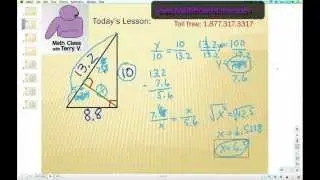 How to Solve Right Triangles2: Using Geometric Mean Theorem