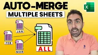 How to merge Multiple Datasets 🔢 in Excel - Combine Data from Multiple Sheets in a Single Sheet!