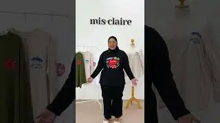 Mis Claire Plus Size Campur MERDEKA Long Sleeve Graphic Tee