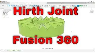 Hirth / Rosette joint in Fusion 360 (no trigonometri)
