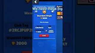 Pls join our club for mega pig #brawlstars