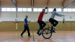 Riding a Tandem Unicycle is possible!