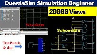 How to use Questasim for Beginners | Schematic View | TestBench