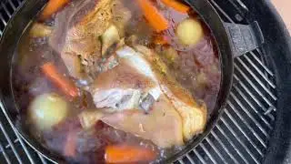 Рулька на гриле Weber Master Touch 5770 premium и голландской печи Duo