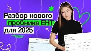 Разбор официального нового пробника ЕНТ 2025 от НЦТ | Томирис Скифская