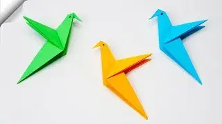 How to make a paper bird Easy paper birds