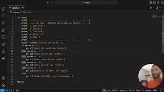 Primeiro Projeto do Zero em Python - SG Task -  Menu