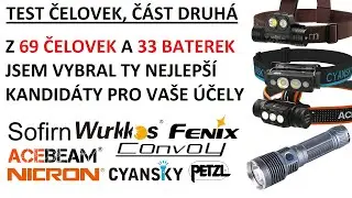 Test čelovek 2 - vybírám čelovku pro vás