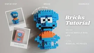 How to Build Squidward (SpongeBob) Building Blocks | Bricks Make a Wise Life M3046 Tutorial