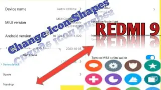How To enable Developer Option and Chnage Icon Shape In Redmi9 prime