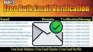 Best Free Bulk Email Verification Tool on the Internet | Free Bulk Email Verifier 2020