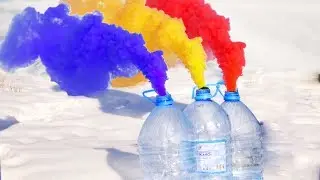 EXPERIMENT Colored smoke and balloon tricks