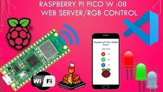 Raspberry Pi Pico W :08 web server - WIFI - RGB control