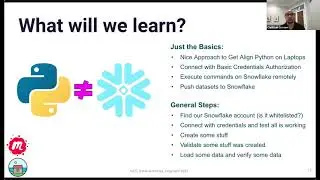 How to use Python with Snowflake