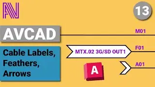 AVCAD - AVCAD for CAD - Cable Labels, Feathers, Arrows
