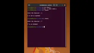 Using Vim to check alphabet in C 