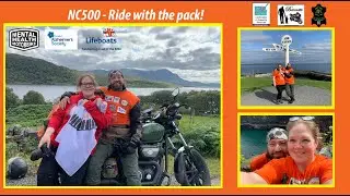 ROC: NC500 Scotland Charity Motorbike Tour: View from a support car; Ride with the pack!