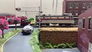Model railway level crossing | Marklin Ho Scale layout