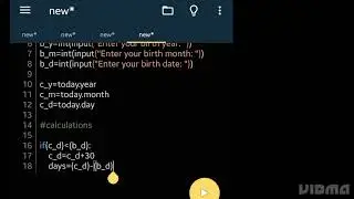 programming an age calculator with python.