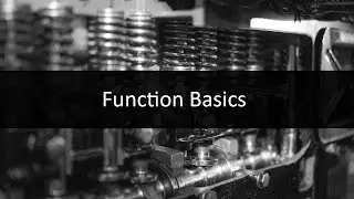 Function Basics