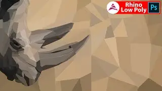 Rhino Low Poly Animal Design | Photoshop Art Editing Tutorial [2021]
