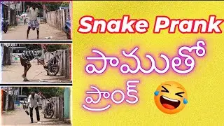 Snake 🐍With Purse Prank 😂 #prank #snakeprank #prankvideos #teluguPrank #comedy #funny #viral #fun