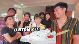 SURPRISING PEACHY TWICE WITH CUSTOM SHOES! 😱😱😱
