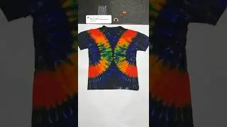 Final result of the tiedye 🖌️🎨 #tiedye #artwork #shortsart #handmade #critive