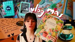 vlogmas 4 ❄️☃️ | calendario de adviento, bookhaul de la biblioteca, postales navideñas