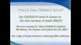 Windows Stop Error C0000218 {Registry File Failure} Fix