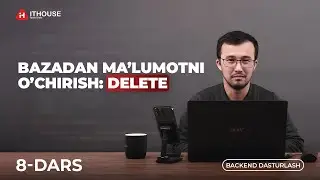 8-DARS | Bazadan Ma’lumotni O’chirish: Delete | Laravel Framework Bepul Darslari