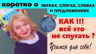 ЗВУК. СЛОГ. СЛОВО. ПРЕДЛОЖЕНИЕ. ГРАФИЧЕСКАЯ РАБОТА С КАЖДЫМ ПОНЯТИЕМ.